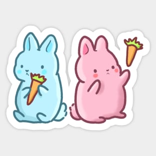 Cute bunnies Sticker